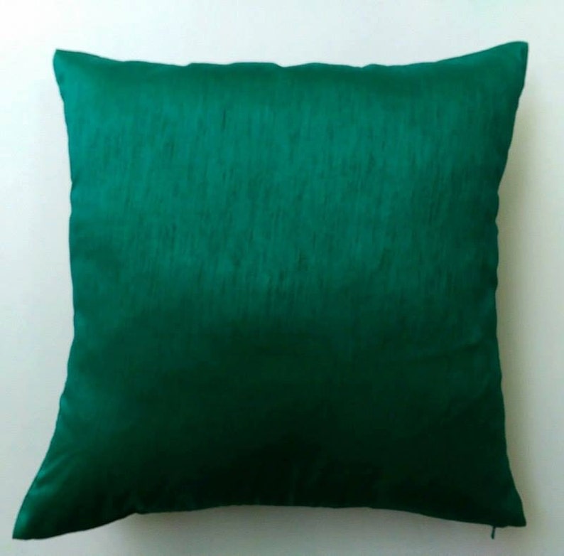 Jade green art silk pillow. throw pillow. silk decorative Etsy