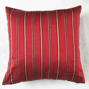 Christmas red throw pillow decorative throw pillow cover Festive pillow custom made bright red dupioni silk pillow cover