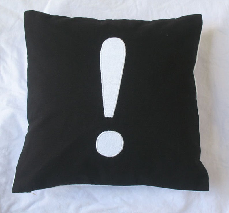 Question Mark Pillow Symbol Throw Pillow at Sign Pillow Etsy