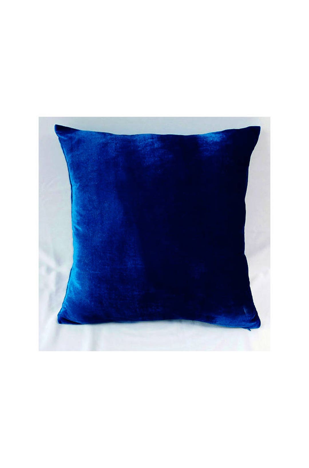 Royal Blue Velvet Pillow Cover. Blue Velvet Throw Pillow Etsy
