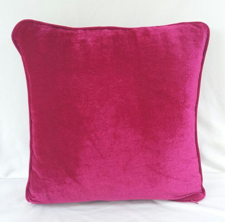 magenta Velvet cushion cover. Velvet pillow. Decorative velvet Etsy