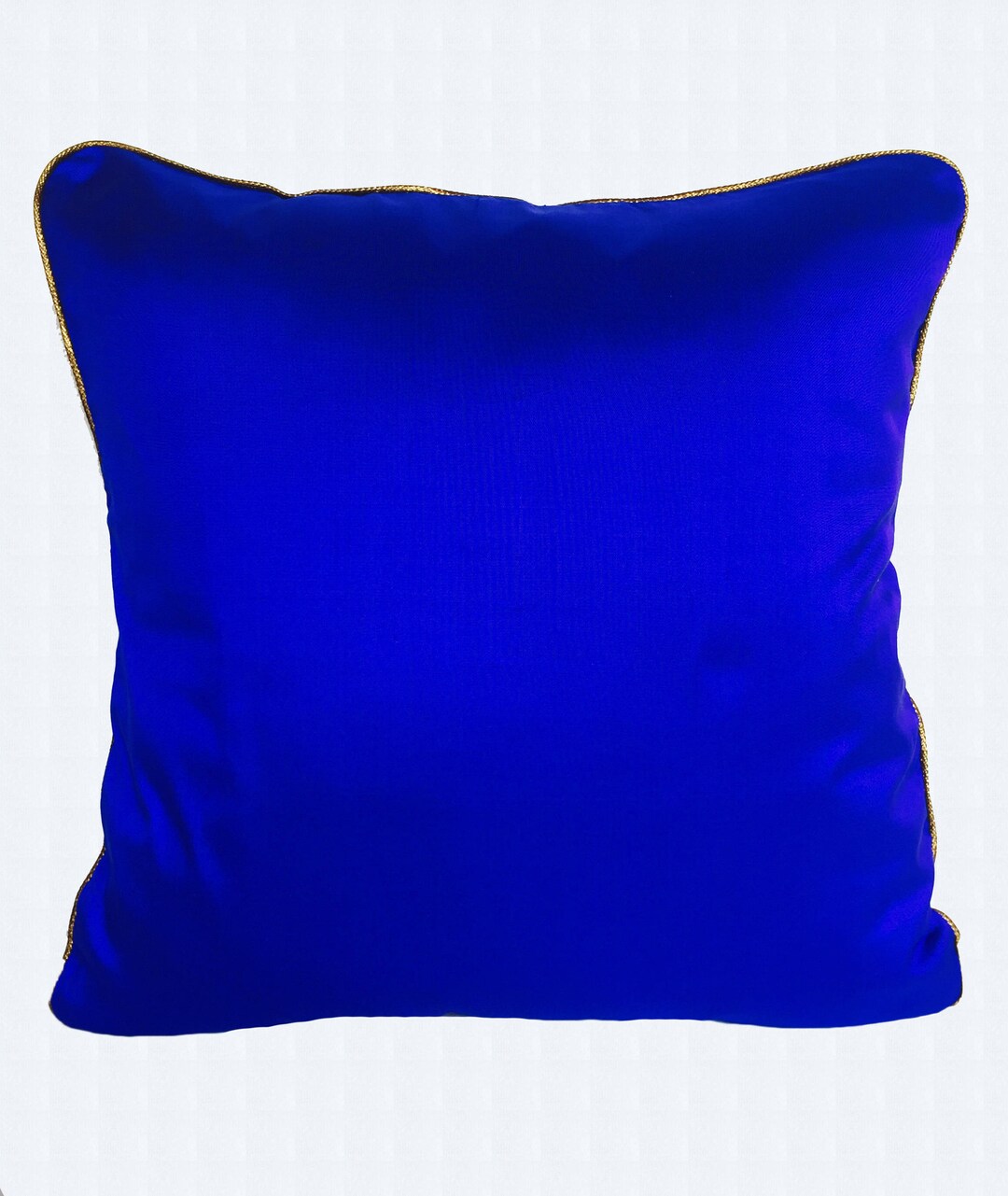 Royal Blue Dupioni Silk Pillow Cover Cobalt Blue Luxury Silk Etsy