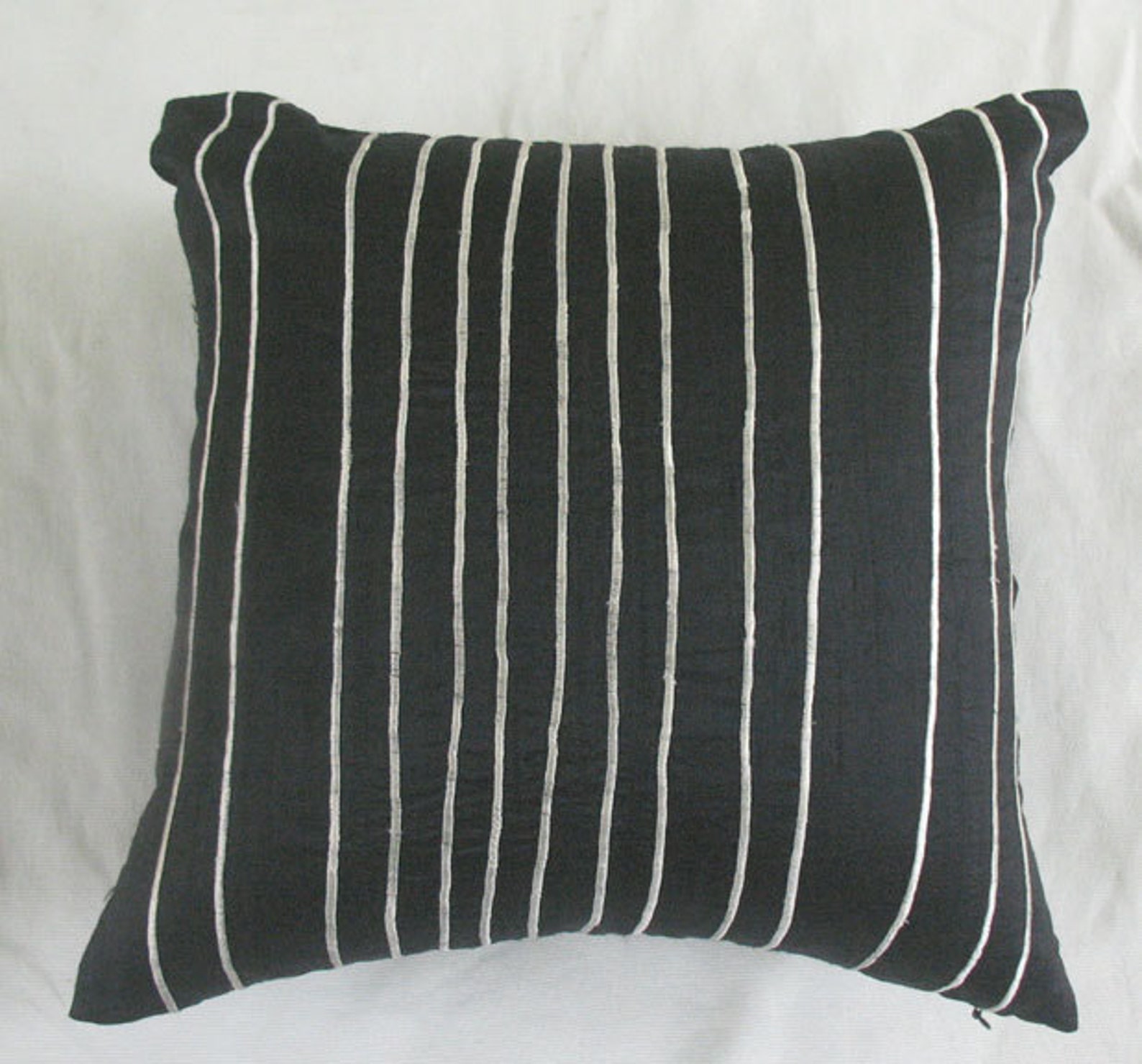 On Sale Black and Cream Boudoir Pillow Cover Oblong Colour Etsy