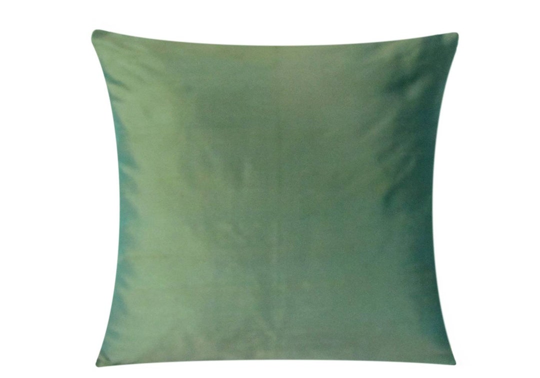 Sea Foam Green Silk Pillow Cover Blue Short Green Pillow. 18 Etsy