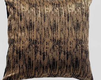 On sale Brown and baige  silk cushion cover Decorative cushion cover. wowen pillow Room decor  30% off