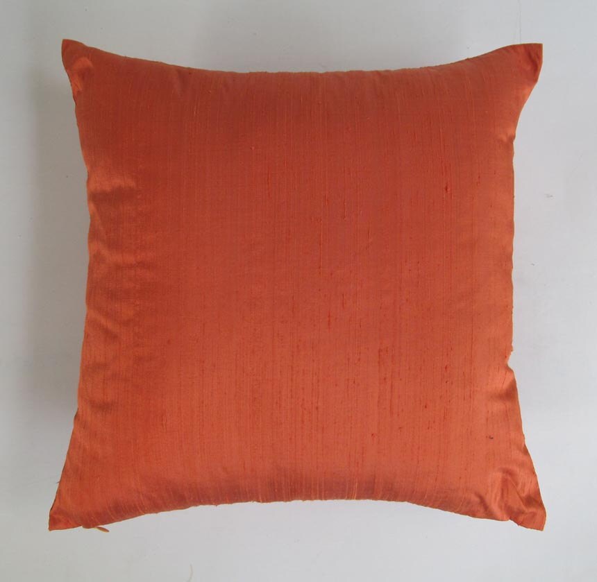 bright orange pillow cases