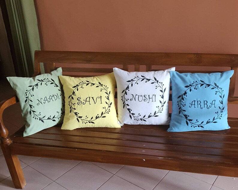 Personalized Name Pillowscustom Made Pillow Covers With Your Etsy