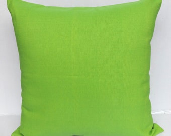 Lime Green floor pillow cover hand vowan cotton pillow cotton euro sham 26inch. customised size and colours. Spring pillow. Custom made.