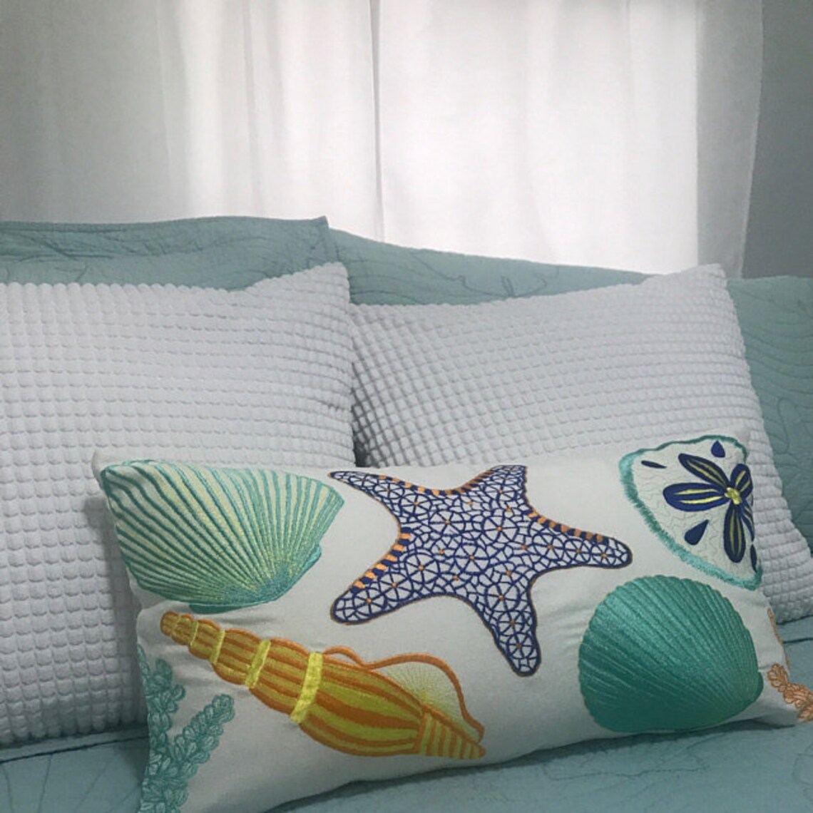 Out door beach pillow sea themed pillow beach house decor Etsy