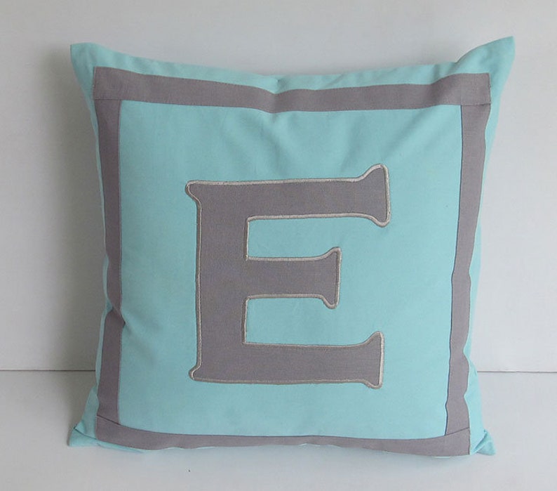 Custom made monogram pillow covers initial pillows letter Etsy