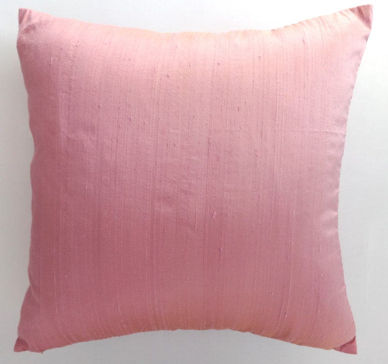 Pink Dupioni Silk Pillow Cover. Baby Pink Decorative Pillow Etsy