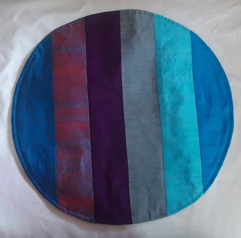 Blue Stripes Table Runner Blue Silk Table Runner. Custom Made. Etsy