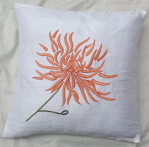Luxe brodé Décoratif Broderie Housse de coussin 16 X 16/"
