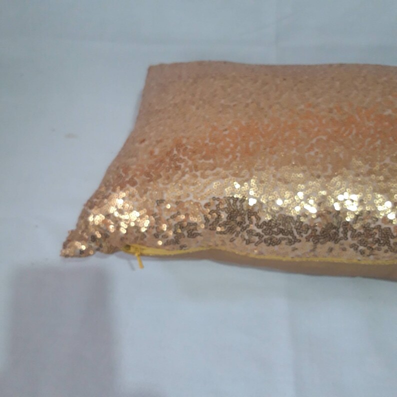 Bright Gold Sequin Pillow Decorative Gold Metallic Pillow Etsy