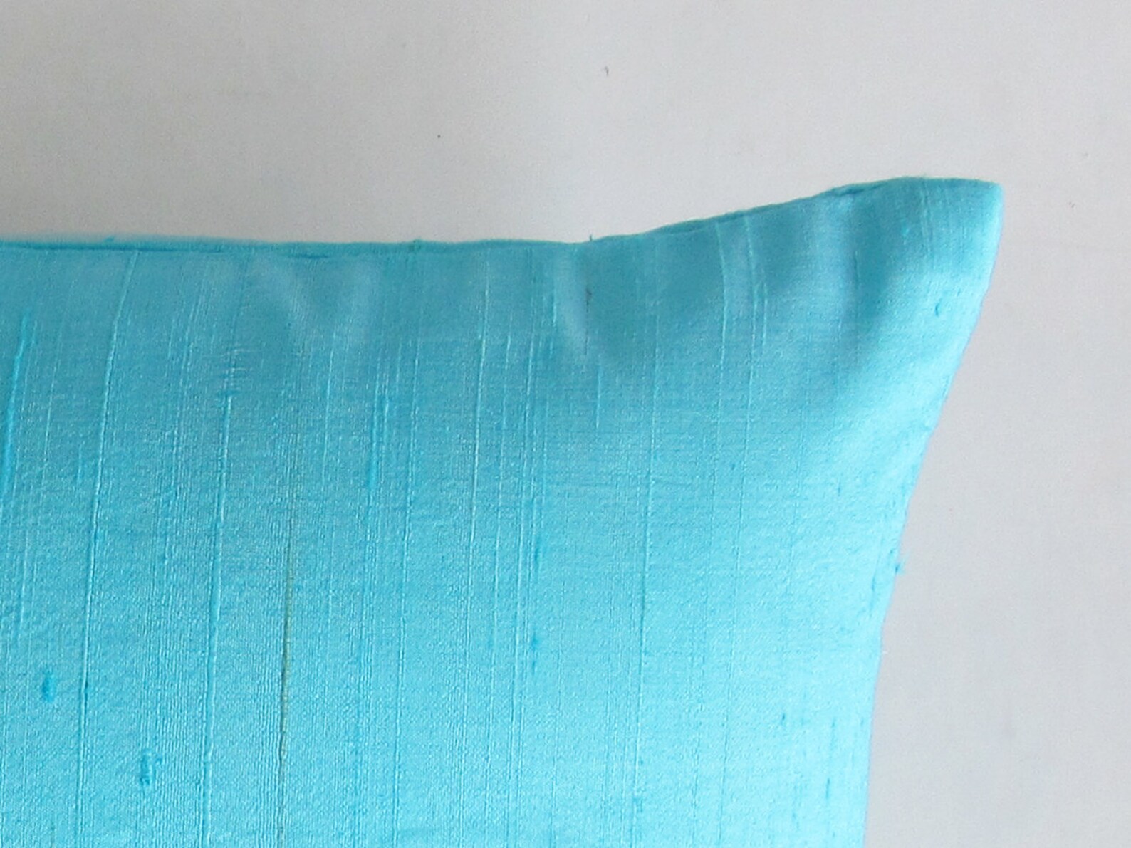 Turquoise oblong pillow cover 13X22 inch custom made silk Etsy