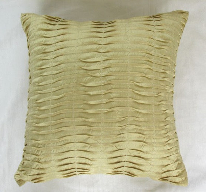 dupioni silk pintuck cushion cover Luxury Pintucks Couch Pillow Cover 16
