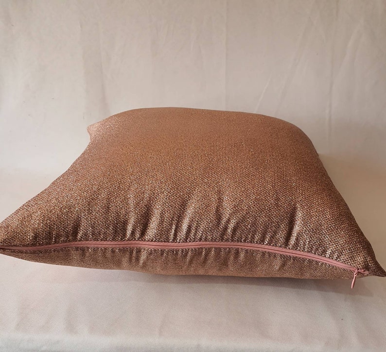 Rose gold pillow rose gold decorative throw pillow metallic Etsy