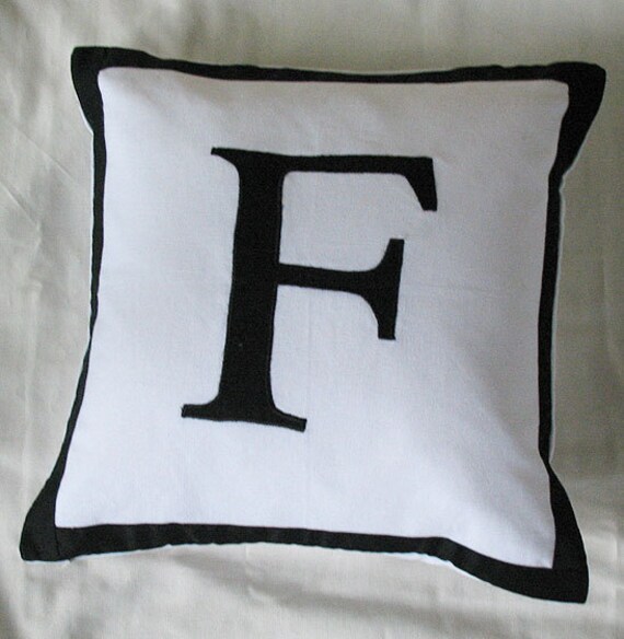 Alphabet Word monogram pillows Custom Made20 inch throw Etsy