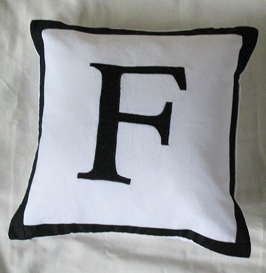 Alphabet Word monogram pillows Custom Made20 inch throw Etsy