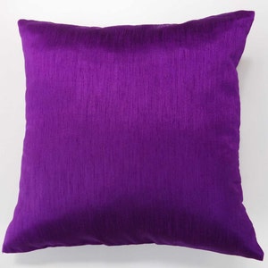 purple silk pillow cover Purple home decor Decorative  purple cushion cover, and throw  pillow cover  custom made.