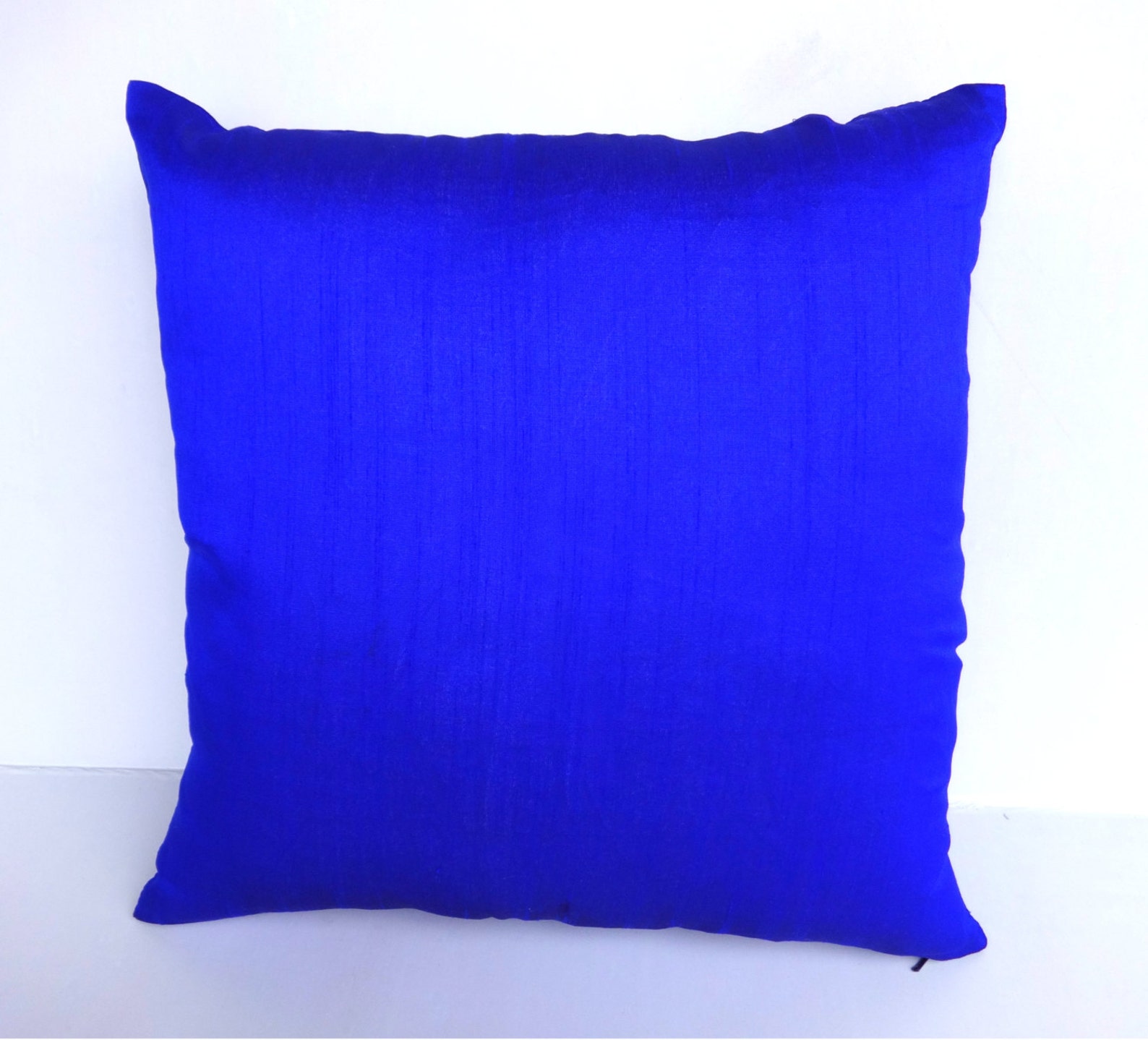 Royal blue peacock pillow cover 16 inch peacock feather pillow Etsy