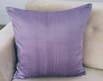 On offer Lavender dupioni silk pillow. decorative pillow cover pastal throw pillow, Light Amethyst luxury silk cushion, on discount 20% 0ff