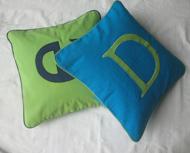 Alphabet pillow initial pillow nursery room decor kids room Etsy