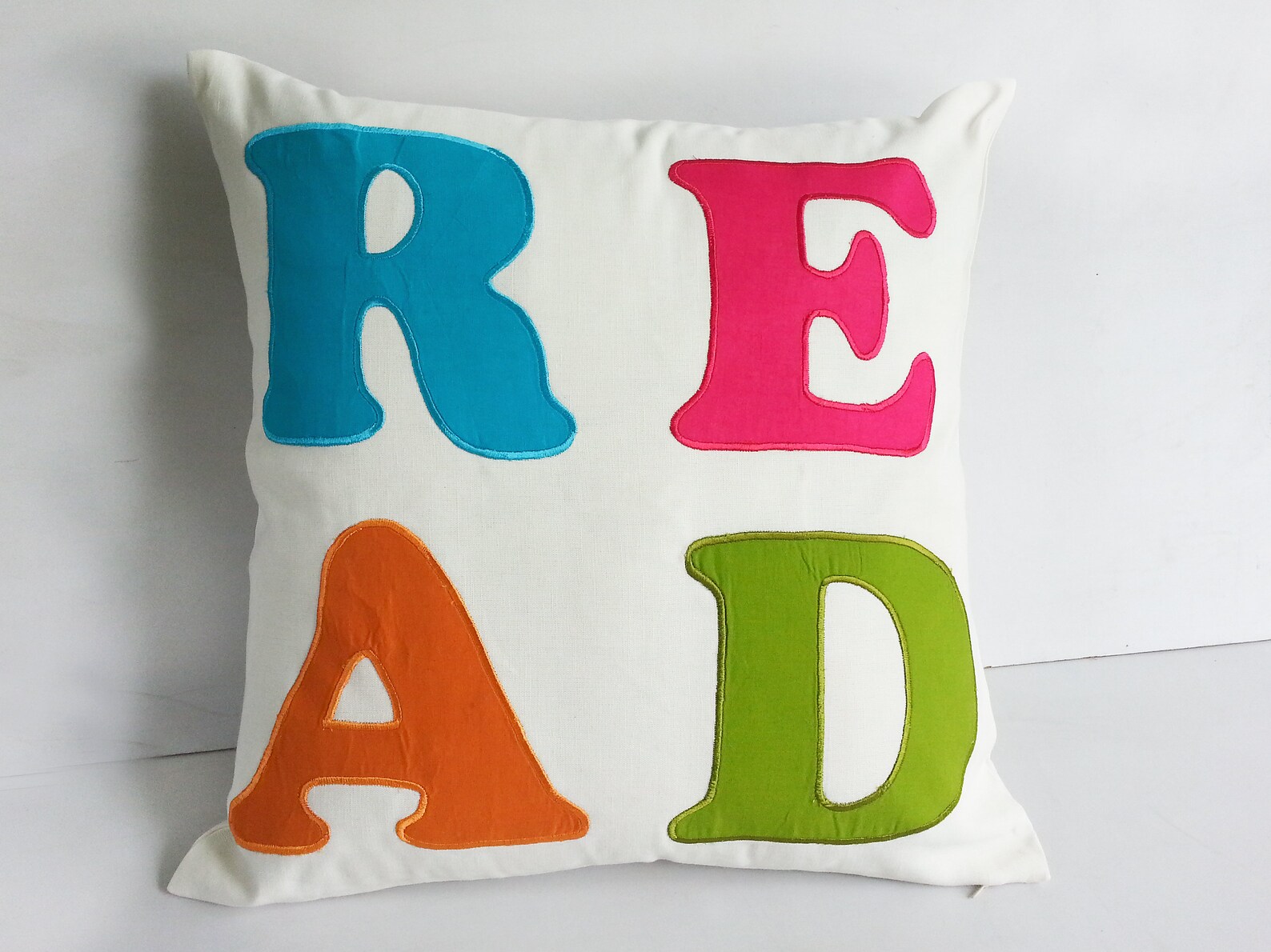 Word pillow. Read Pillow cover. Nursery cushion cover kids Etsy
