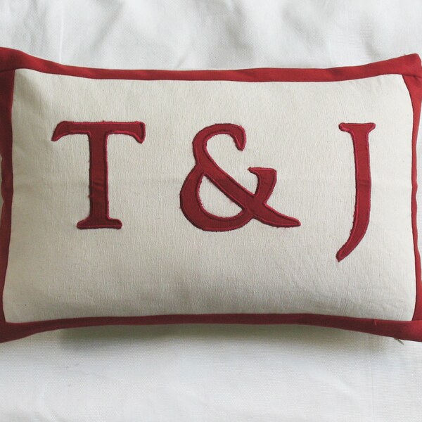 Monogram Pillow Etsy