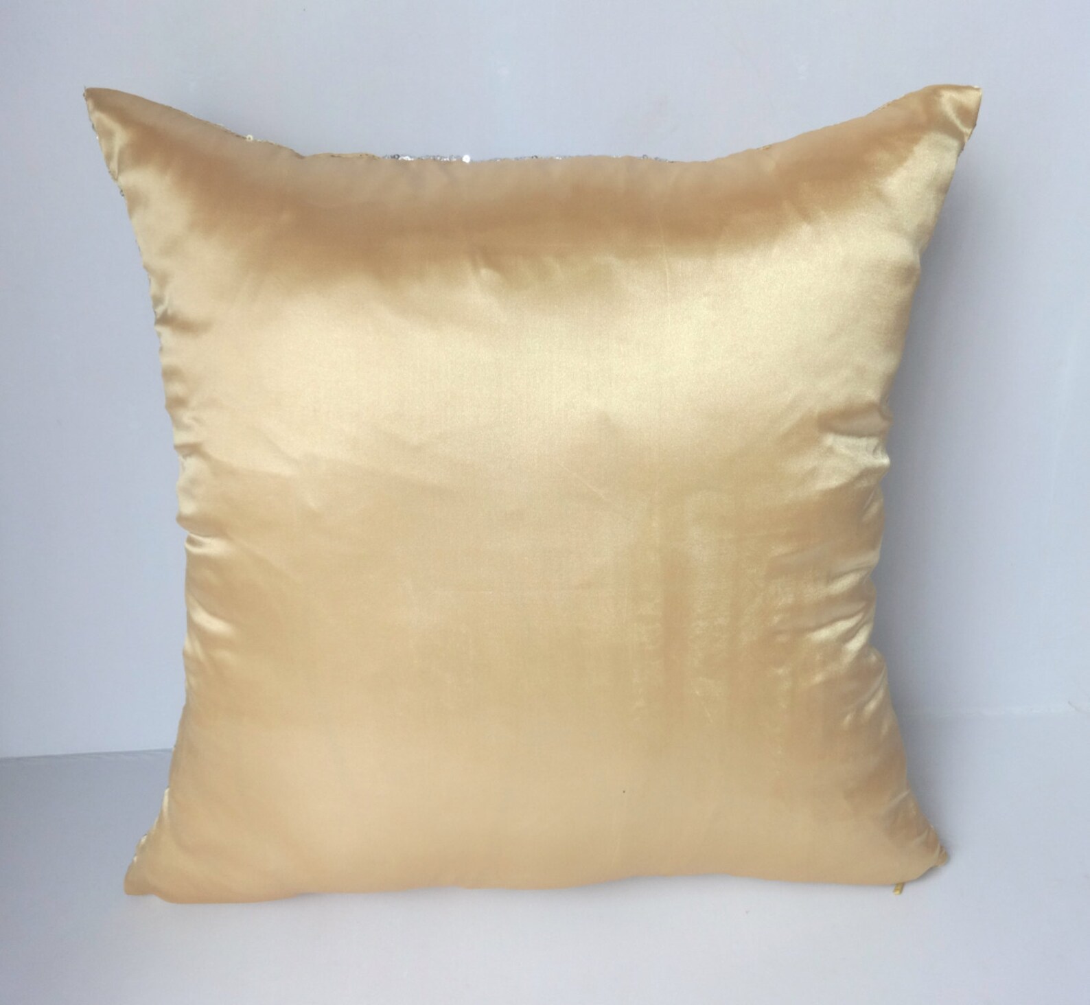 Gold and Silver Sequin Pillow. Sequence Colour Block Cushion Etsy