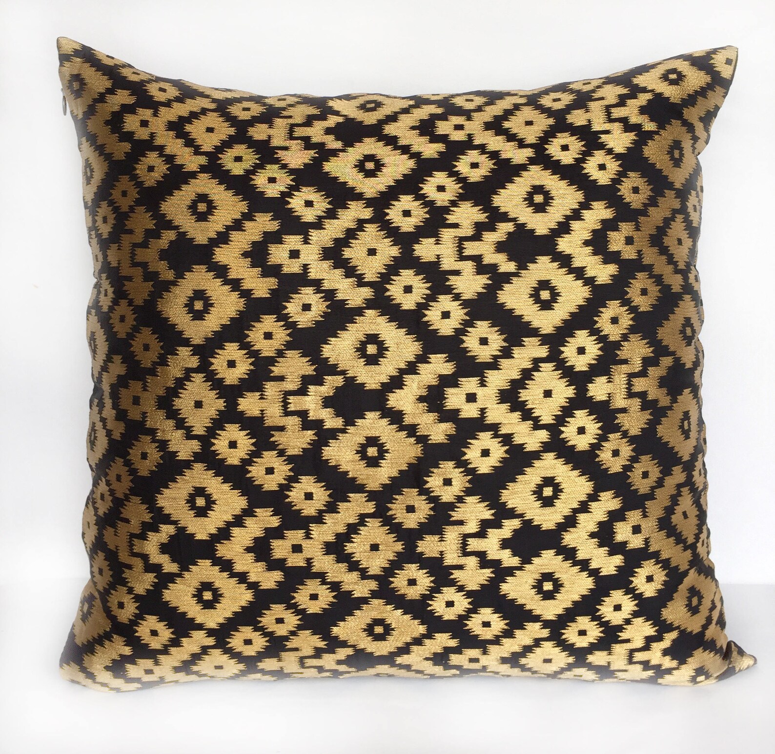 On SALE black and gold decorative pillow cover. Black and Etsy