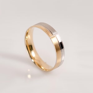 14k solide trouwring, herentrouwringset, trouwring heren, herentrouwring, geelgouden ring, gegraveerde ring, 10k, 14k, 18k gouden ring