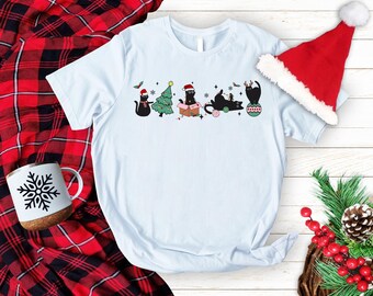 Meowy Christmas Cat Shirt: Holiday Cat Lover Gift