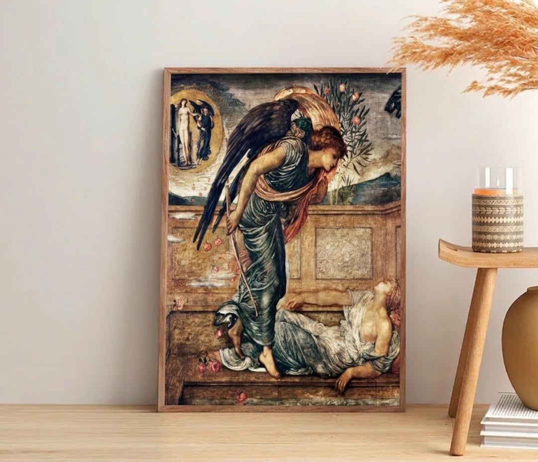 Pre-raphaelite Angel Art Print Canvas, Edward Burne-jones Style ...