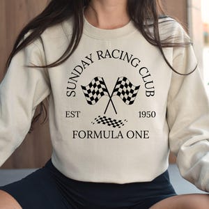 Sunday Racing Club Formula One T-Shirt, Formula 1 Sweatshirt, F1 Shirt, Formula One Gift, Family Matching Racing Hoodie, F1 Racer Team Gift