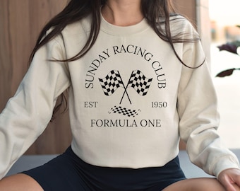 Sunday Racing Club Formula One T-Shirt, Formula 1 Sweatshirt, F1 Shirt, Formula One Gift, Family Matching Racing Hoodie, F1 Racer Team Gift