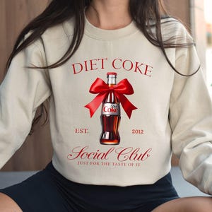 Diet Coke Social Club Sweatshirt, Cola Shirt, Diet Coke Drinkers Sweatshirt, Cola Coquette Sweatshirt, Diet Coke Fans Hoodie