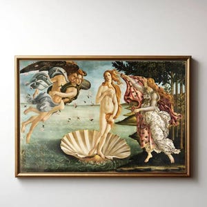 Birth of Venus Wall Art, Botticelli Canvas, Renaissance Painting Decor, Vintage Classical Art, Large Fine Art Reproduction for Livingroom
