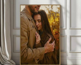 oil painting custom portrait, oil custom painting, family painting, couple portrait, house print, custom watercolor, painting from photo