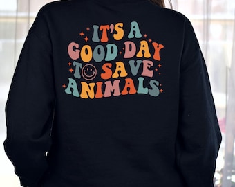 Personalized Vet Tech Hoodie, Gift For Veterinarian, It&#39;s A Good Day To Save Animals Hoodie, Vet Tech Week Hoodie, Vet Tech Gift Sweatshirt