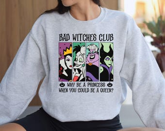 Disneyland Villains Shirt, Bad Witch Disney Halloween Sweatshirt, Villain Era Sweatshirt, Witchy Shirt, Evil Queen Hoodie