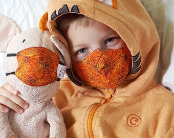 Ensemble de masques pour tout-petits, taille enfant et jouet, coton réversible, fabriqué aux États-Unis