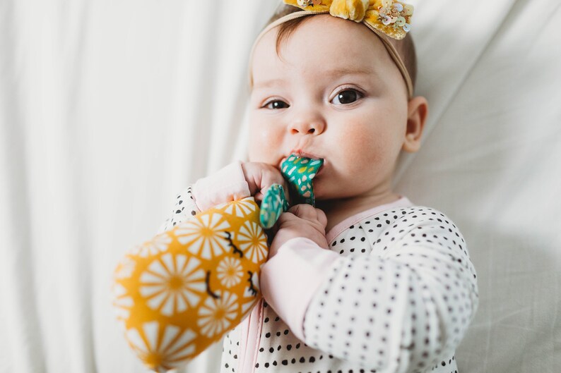 Organic Baby Rattle, Pineapple Baby Gift, Heirloom Baby Toy, Pineapple Rattle, Pineapple Gift Idea, Baby Shower gift, Sensory Baby Toy image 5