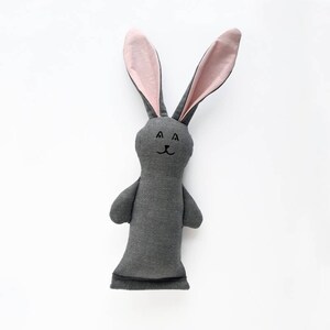 Easter Basket Stuffers – Easter Bunny – Easter Basket – Stuffed Bunny Rattle – Organic Baby Crinkle Toy