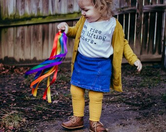 Rainbow Ribbon Wand – Sensory Toy, Kids Hand Kite