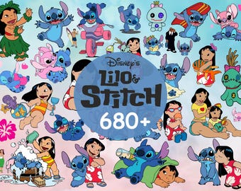 Stitch Bundle SVG, PNG, Lilo and Stitch Svg, Lilo SVG, Cartoon Svg Stitch, silhouette svg, Cricut svg, Laser svg, Instant Download, Glowforg