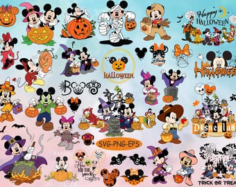 Halloween Mouse And Friends Svg Bundle, Trick Or Treat Svg, Spooky Vibes Svg, Halloween Family Trip Svg Halloween Mickeyy Png, Halloween Svg