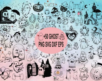 Fantasma spettrale, Halloween svg, Autunno SVG, Zucche, foglie SVG, Simpatico fantasma di fiori SVG, Simpatico fantasma SVG, Fantasma di fiori SVG, Ghoul