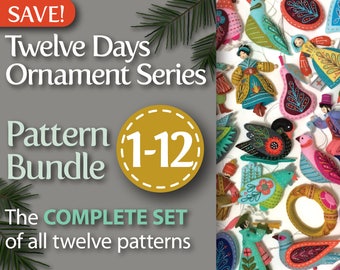 twelve days series complete 1 12 pdf pattern bundle a discounted set of all twelve patterns - 12 Days Of Christmas Ornament Set twelve days series complete 1 12 pdf pattern bundle a discounted set of all twelve patterns - 12 Days Of Christmas Ornament Set