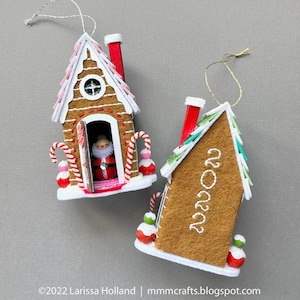 All Through The House PDF pattern, a hand sewn wool felt ornament image 4